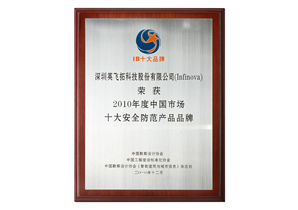 2010年度中(zhōng)國市場十大(dà)安全防範産品品牌